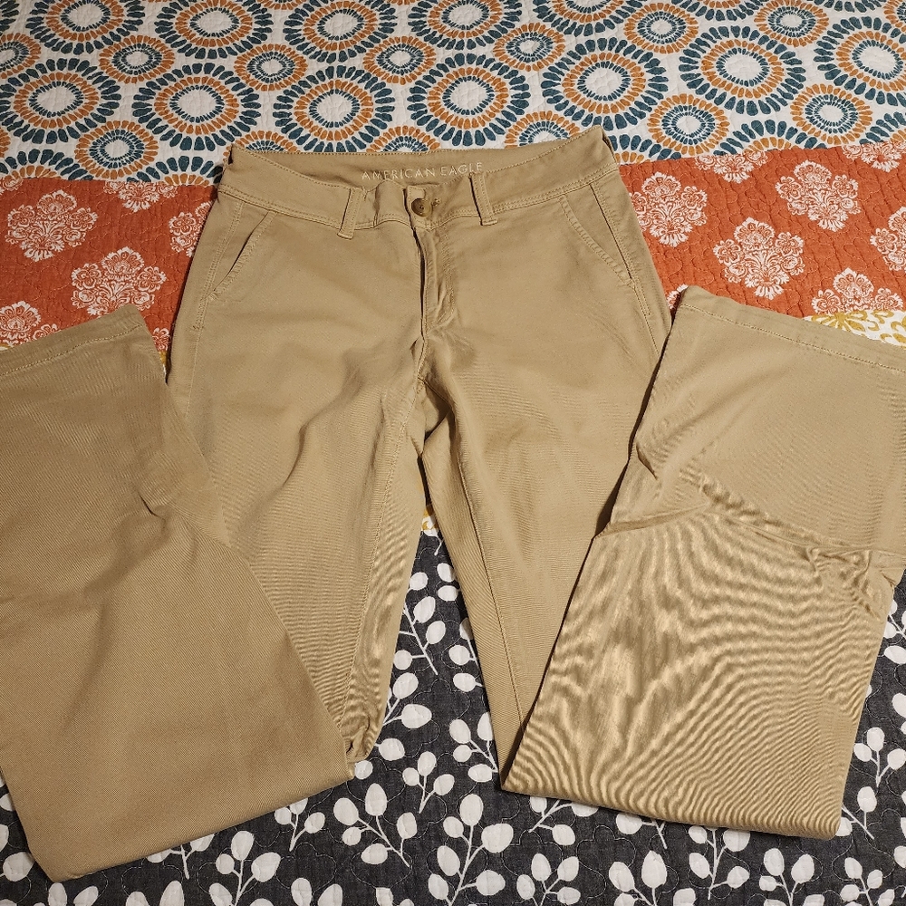 American Eagle boot cut khakis
